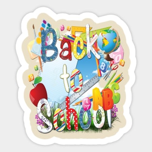 Back to school in Spring Sticker